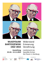 Plakat Bartoszewski-Ausstellung Homburg
